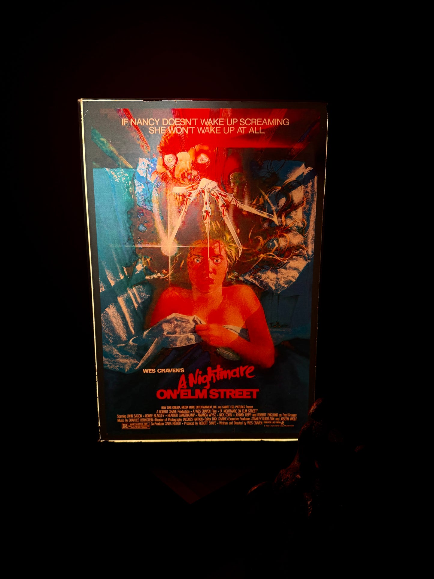 Nightmare on Elm Street, 1984 poster- Handmade Lamp