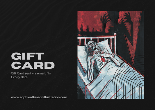 Gift Card – The Perfect Gift for Horror & Illustration Lovers 🎁🖤