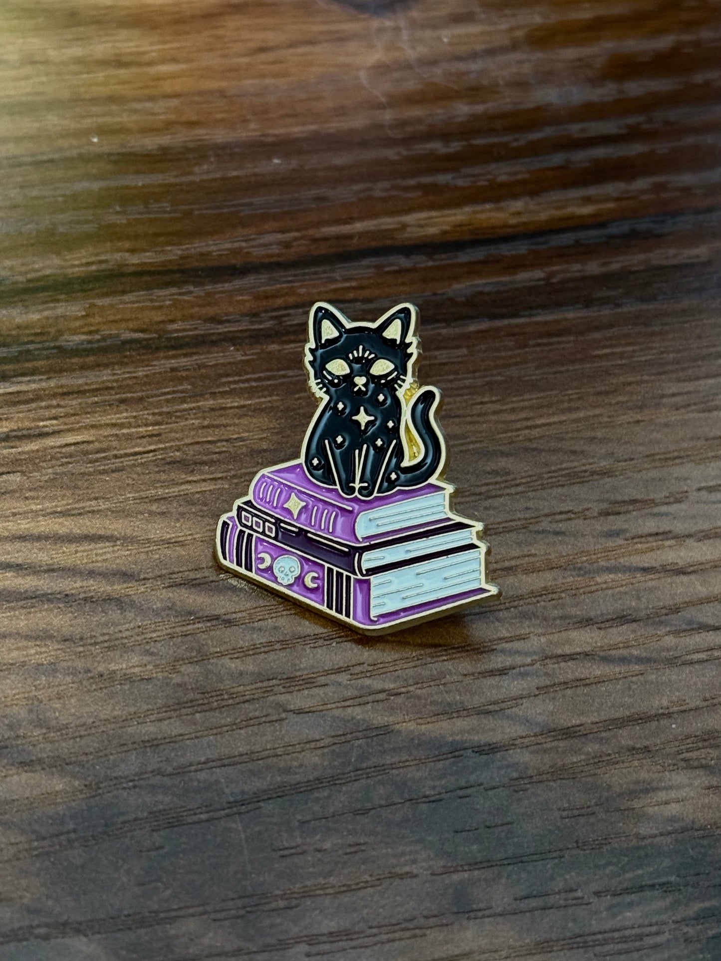 books and cat